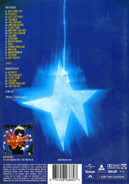 Cure, The : Greatest Hits (DVD-Video,PAL,Compilation,Copy Protected)