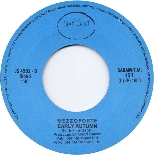 Mezzoforte : Garden Party (7",45 RPM)