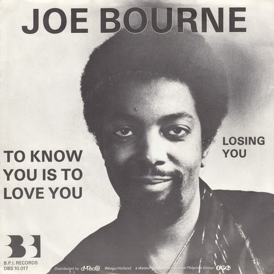 Joe Bourne : To Know You Is To Love You (7",45 RPM,Single)