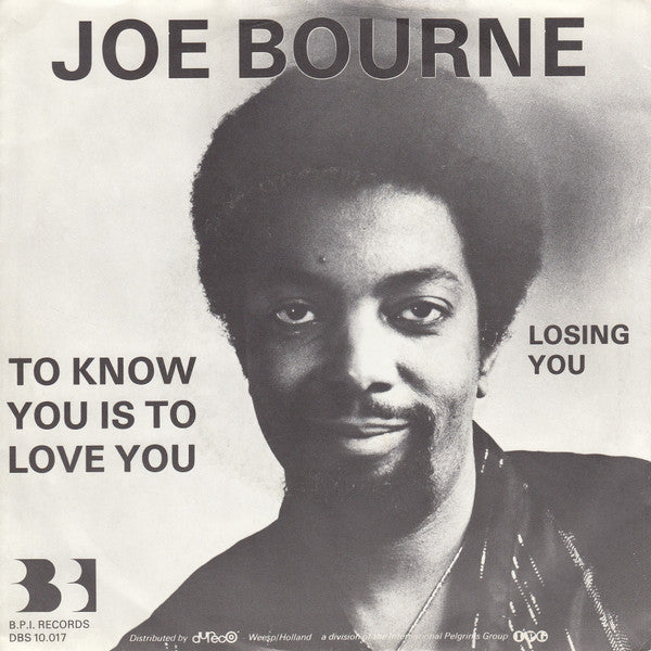 Joe Bourne : To Know You Is To Love You (7",45 RPM,Single)