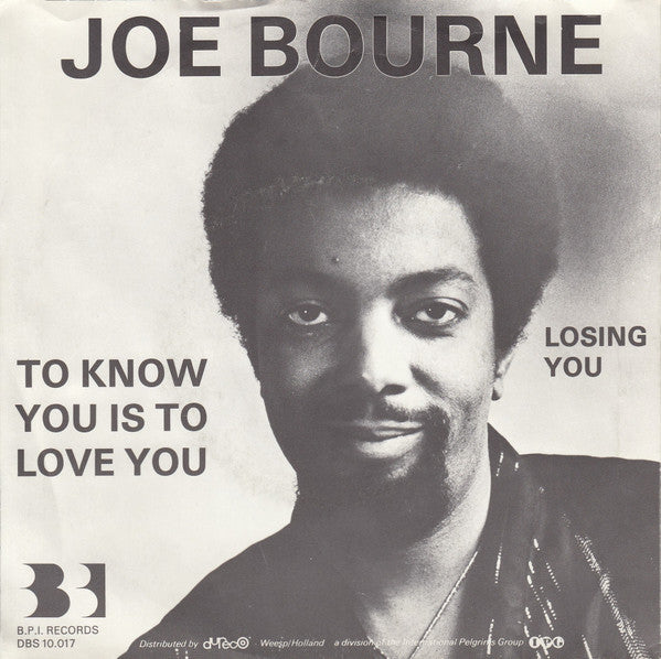 Joe Bourne : To Know You Is To Love You (7",45 RPM,Single)