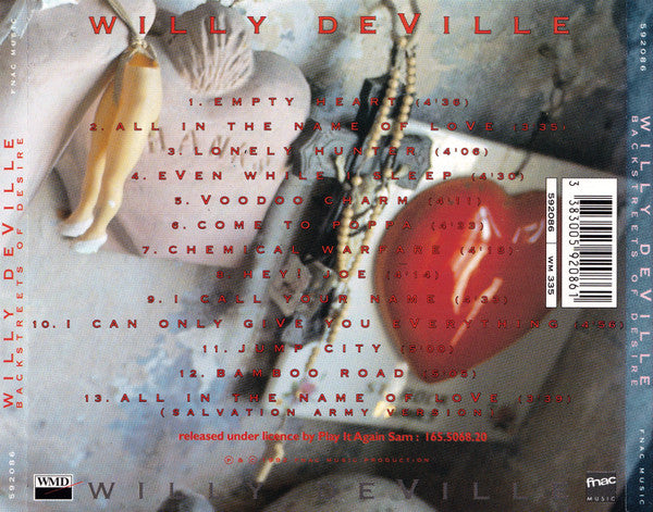 Willy DeVille : Backstreets Of Desire (Album)
