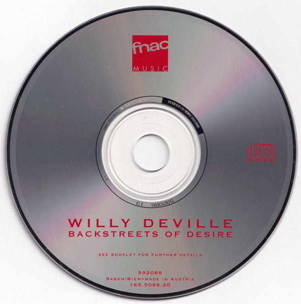 Willy DeVille : Backstreets Of Desire (Album)