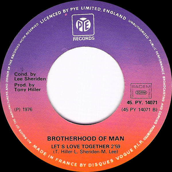 Brotherhood Of Man : Save Your Kisses For Me (7",45 RPM,Single)