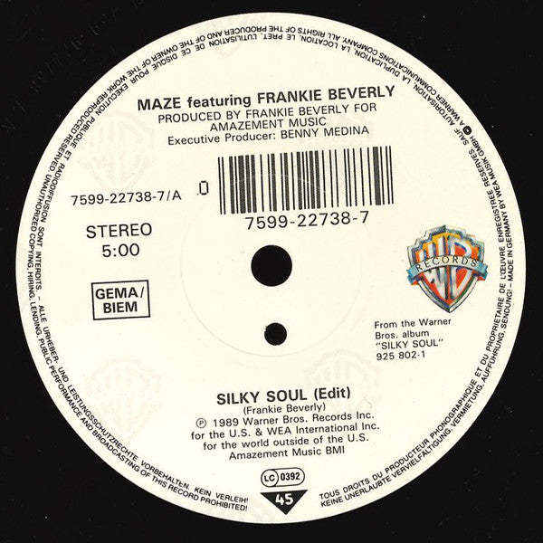 Maze Featuring Frankie Beverly : Silky Soul (7",45 RPM,Single)