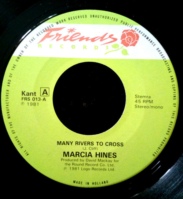 Marcia Hines : Many Rivers To Cross (7",45 RPM,Single)