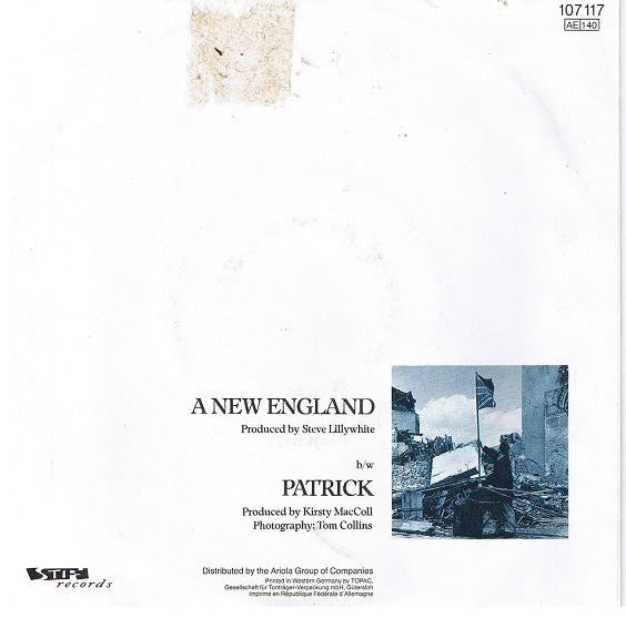 Kirsty MacColl : A New England (7",45 RPM,Single,Stereo)