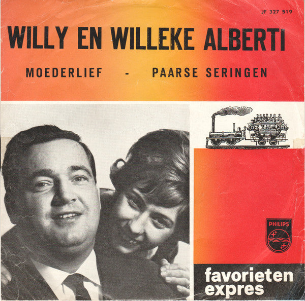 Willy & Willeke Alberti : Moederlief / Paarse Seringen (7",45 RPM,Single,Mono)