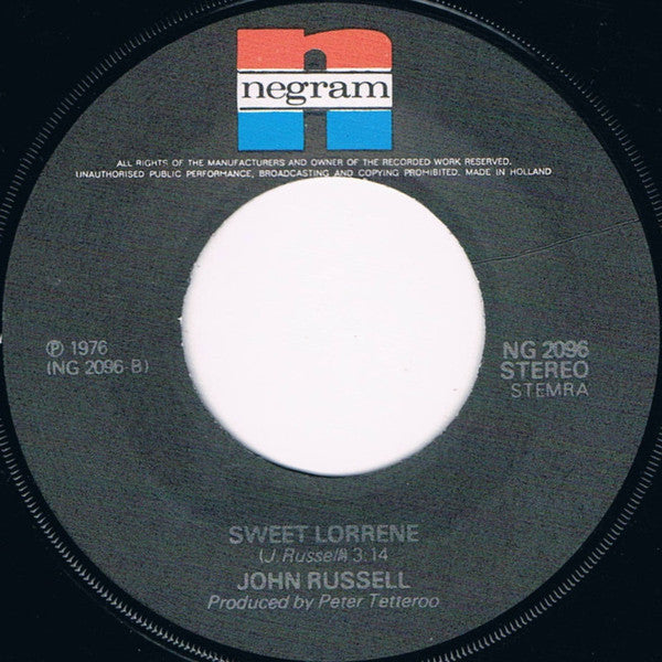 Big John Russell : I Never Loved A Woman The Way I Love You (7",Single)