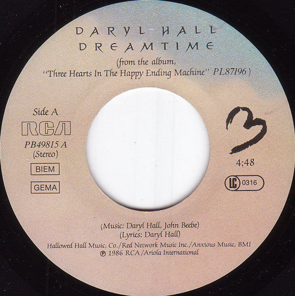 Daryl Hall : Dreamtime (7",Single)