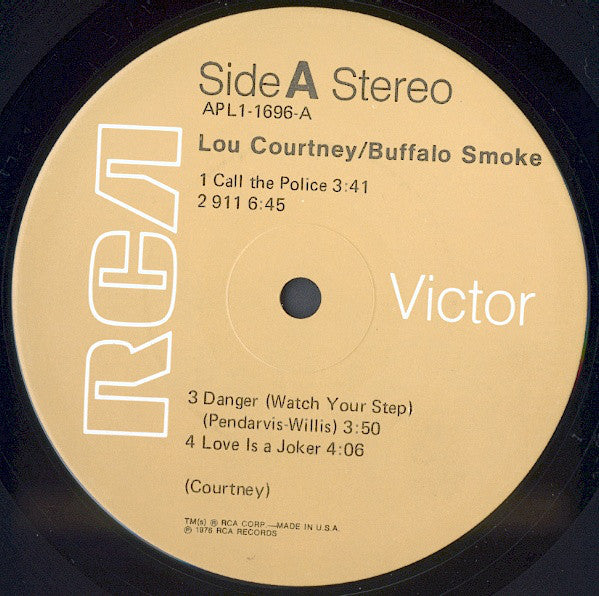 Lou Courtney : Buffalo Smoke (LP,Album)