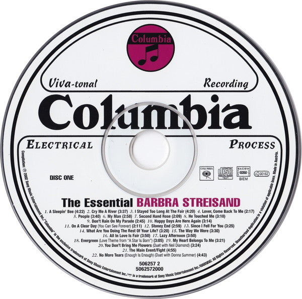 Barbra Streisand : The Essential Barbra Streisand (Compilation,Remastered)