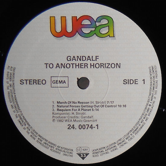 Gandalf : To Another Horizon (LP,Album,Stereo)