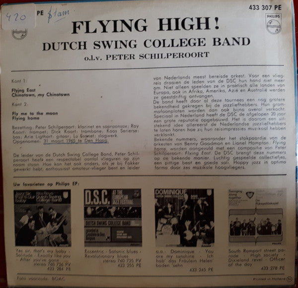 Dutch Swing College Band, The : Flying High! (7",45 RPM,EP,Mono)