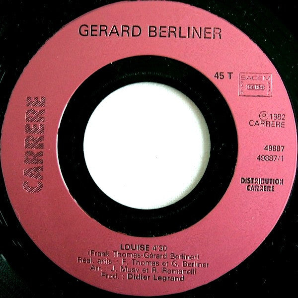 Gérard Berliner : Louise (7",45 RPM,Single)