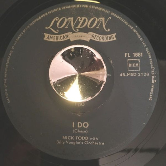 Nick Todd : I Do / At The Hop (7",45 RPM,Single)