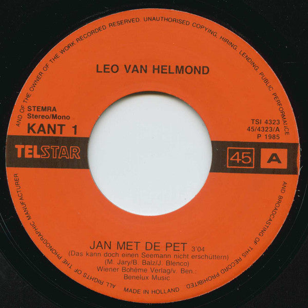 Leo van Helmond : Jan Met De Pet (7",45 RPM,Single)