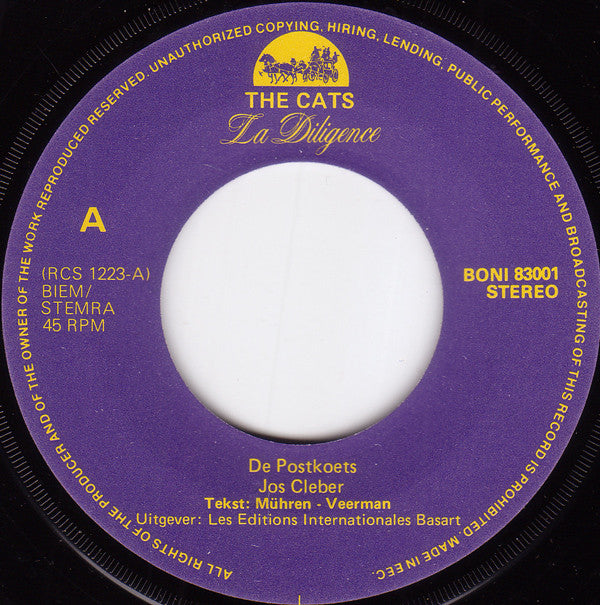 Cats, The : La Diligence / El Paso (7",45 RPM,Single,Stereo)