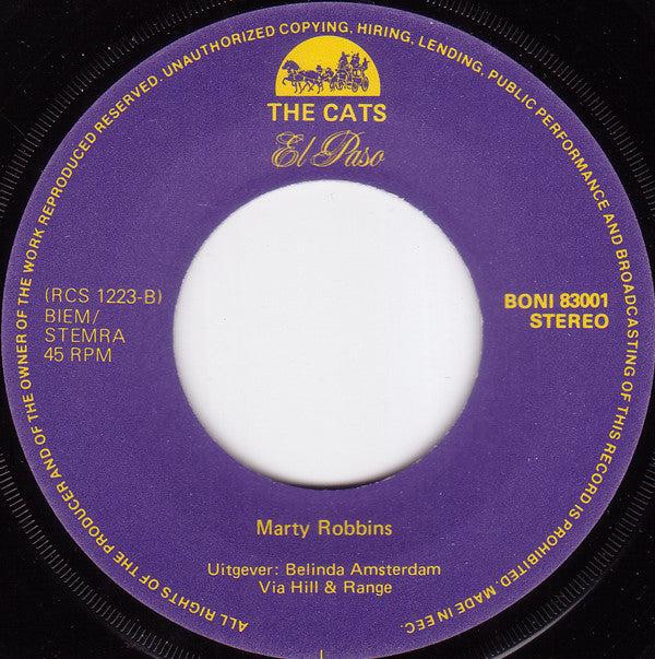 Cats, The : La Diligence / El Paso (7",45 RPM,Single,Stereo)