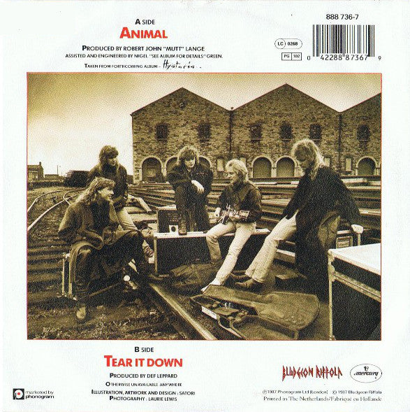 Def Leppard : Animal (7",45 RPM,Single)