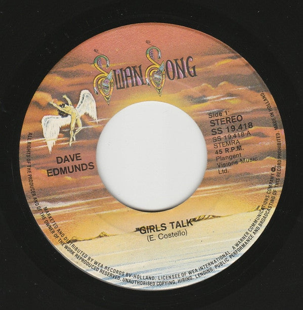 Dave Edmunds : Girls Talk (7",45 RPM,Single)