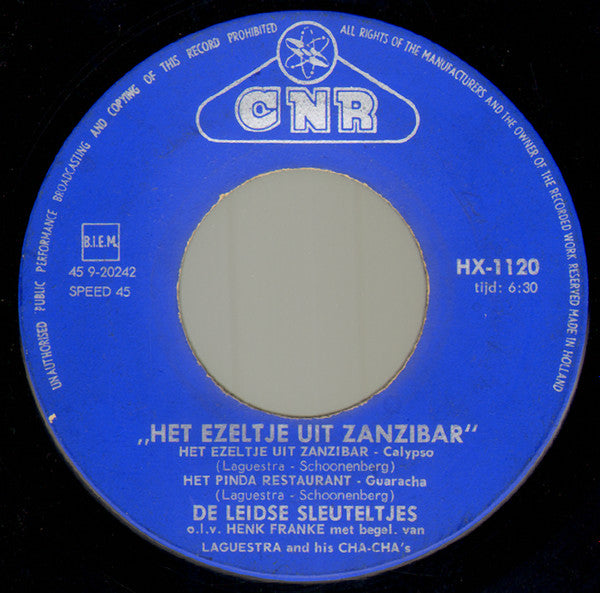De Leidse Sleuteltjes o.l.v. Henk Franke : Het Ezeltje Uit Zanzibar (7",EP)