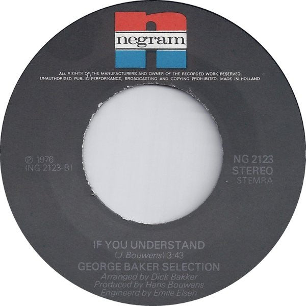 George Baker Selection : Wild Bird (7",45 RPM,Single,Stereo)