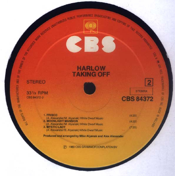 Harlow (2) : Taking Off (LP,Album)