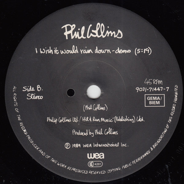 Phil Collins : Something Happened On The Way To Heaven (7",45 RPM,Single,Stereo)