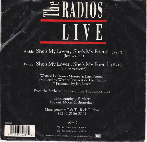 Radios, The : She's My Lover, She's My Friend (Live) (7",45 RPM,Single)