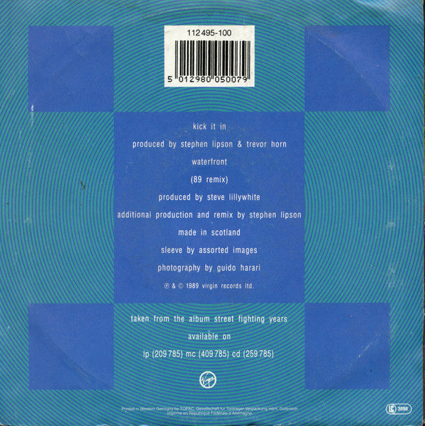 Simple Minds : Kick It In (7",45 RPM,Single,Stereo)