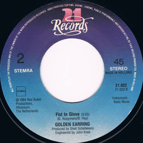 Golden Earring : Clear Night Moonlight (7",45 RPM,Single)