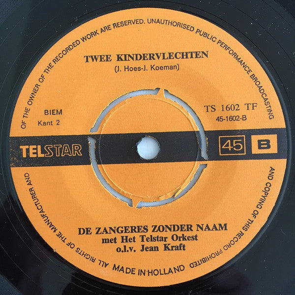 Zangeres Zonder Naam : Bloeiende Twijgen (7",45 RPM,Single)