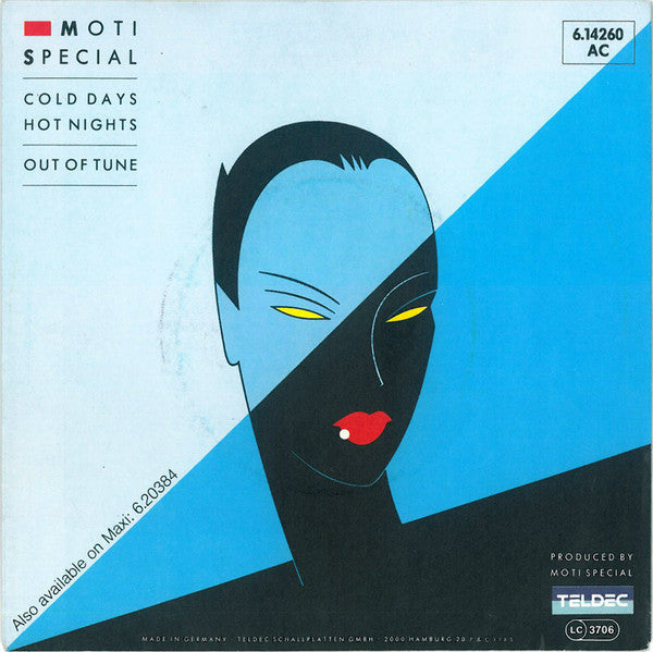 Moti Special : Cold Days Hot Nights / Out Of Tune (7",45 RPM,Single,Stereo)