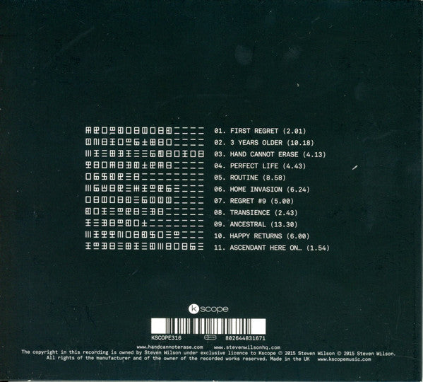 Steven Wilson : Hand. Cannot. Erase. (Album)