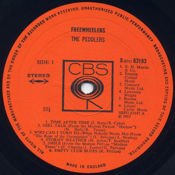 Peddlers, The : Freewheelers (LP,Album,Stereo)