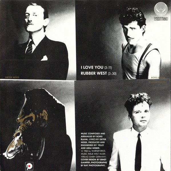 Yello : I Love You (7",45 RPM,Single,Stereo)