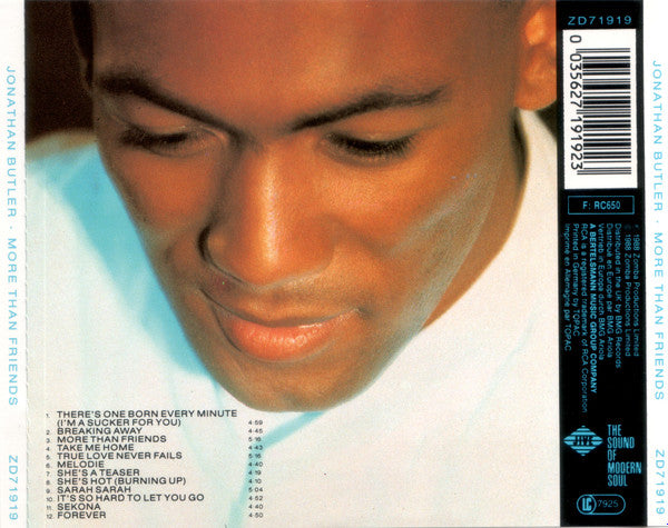 Jonathan Butler : More Than Friends (Album)