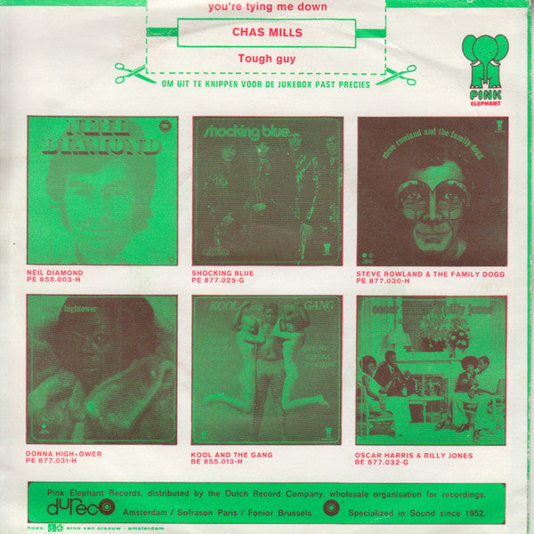 Chas Mills : You're Tying Me Down / Tough Guy (7",45 RPM,Single)