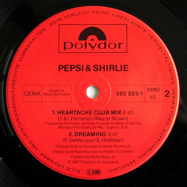Pepsi & Shirlie : Goodbye Stranger (12",45 RPM)