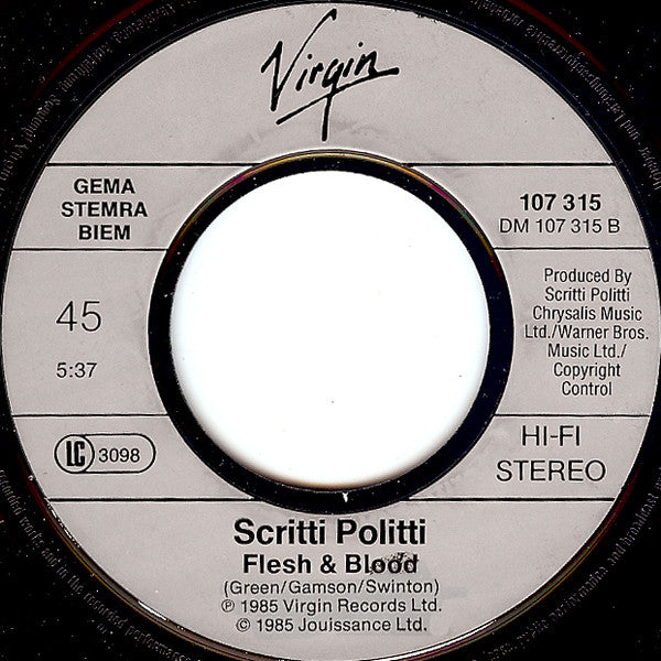 Scritti Politti With Ranking Ann : The Word Girl (7",45 RPM,Single)