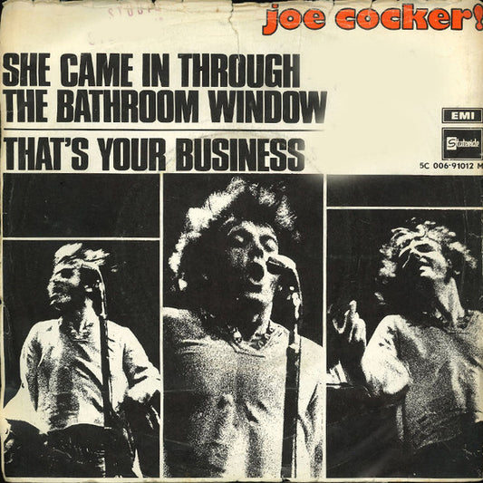Joe Cocker : She Came In Through The Bathroom Window / That's Your Business (7",Single,45 RPM)