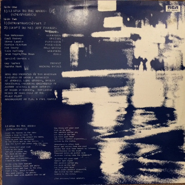 Tom Robinson : Listen To The Radio (Atmospherics) (12",45 RPM,Stereo)