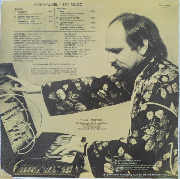 Mike Mandel : Sky Music (LP,Album)