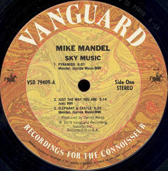 Mike Mandel : Sky Music (LP,Album)