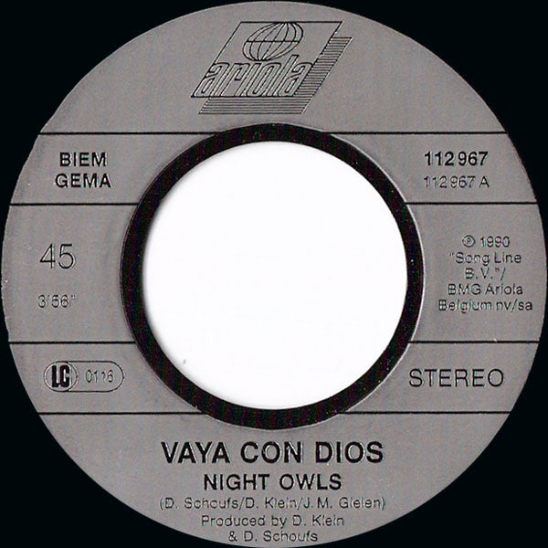 Vaya Con Dios : Night Owls (7",Single,45 RPM)