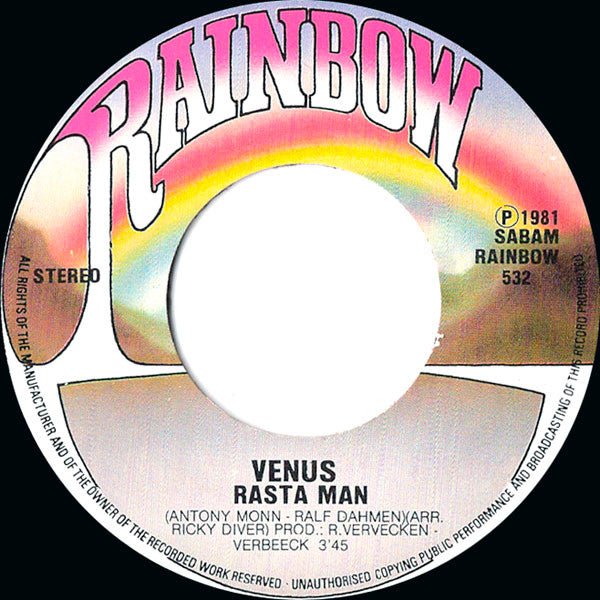 Venus (4) : Rasta Man / We Are Venus (7",45 RPM,Single)