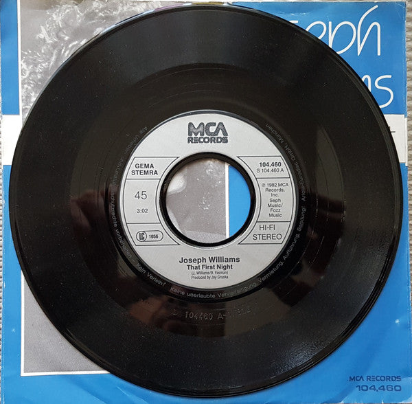 Joseph Williams : That First Night (7",45 RPM)