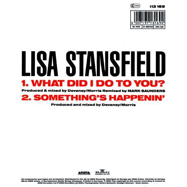 Lisa Stansfield : What Did I Do To You? (7",45 RPM,Single,Stereo)