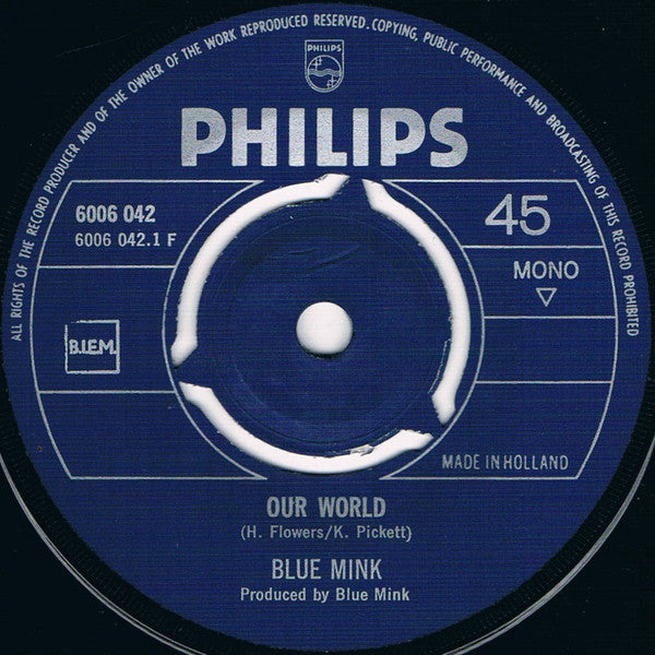 Blue Mink : Our World (7",45 RPM,Single,Mono)